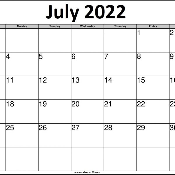 August 2022 Calendar Printable US - Calendar20.com